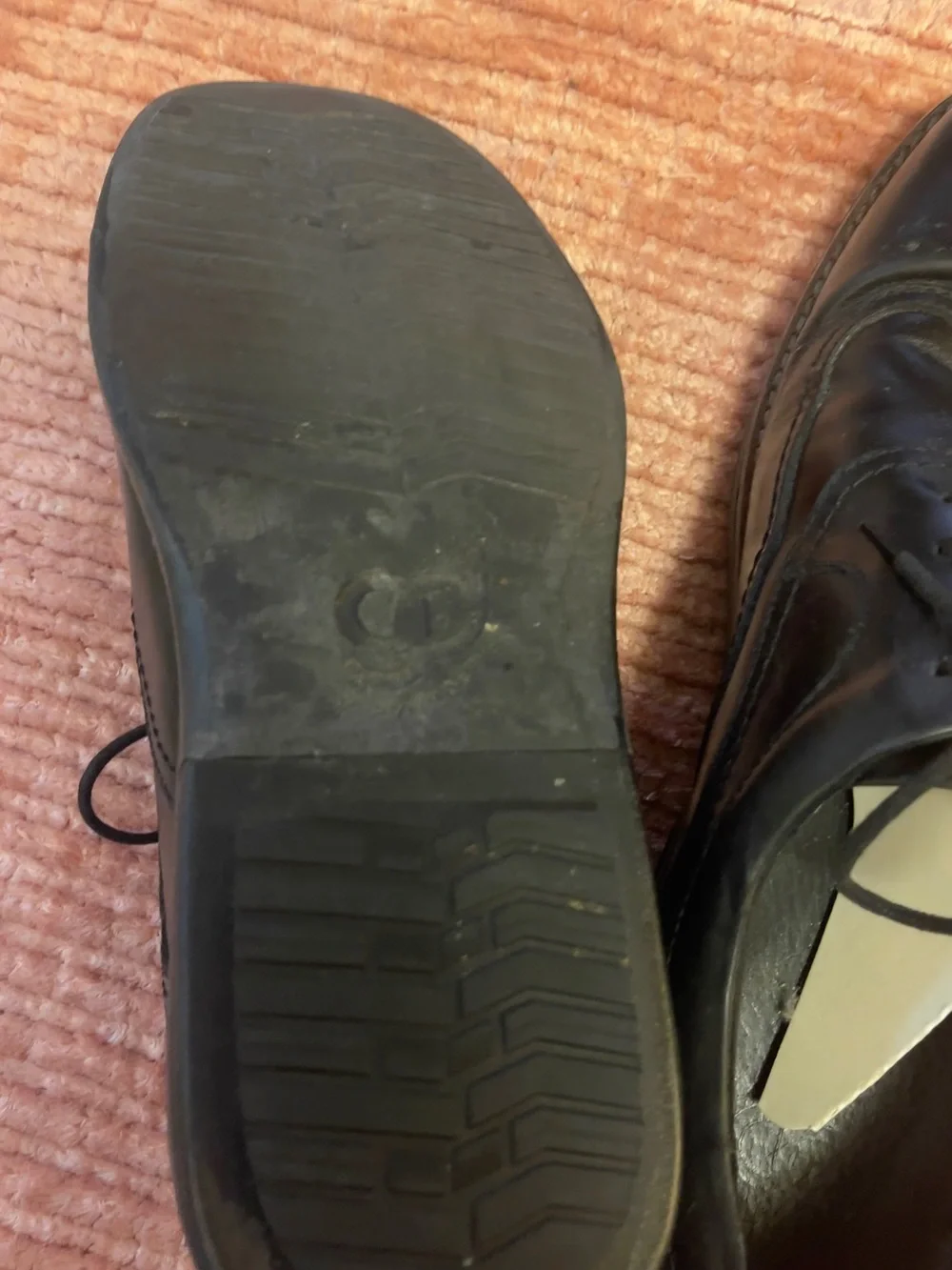 Men's Black Leather Lace-Up Derby Shoes